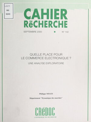 cover image of Quelle place pour le commerce électronique ?